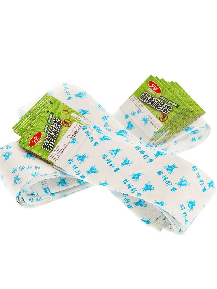 驱蚊虫板挂式粘蝇纸挂条板粘虫果园占苍蝇纸小黑飞板贴纸