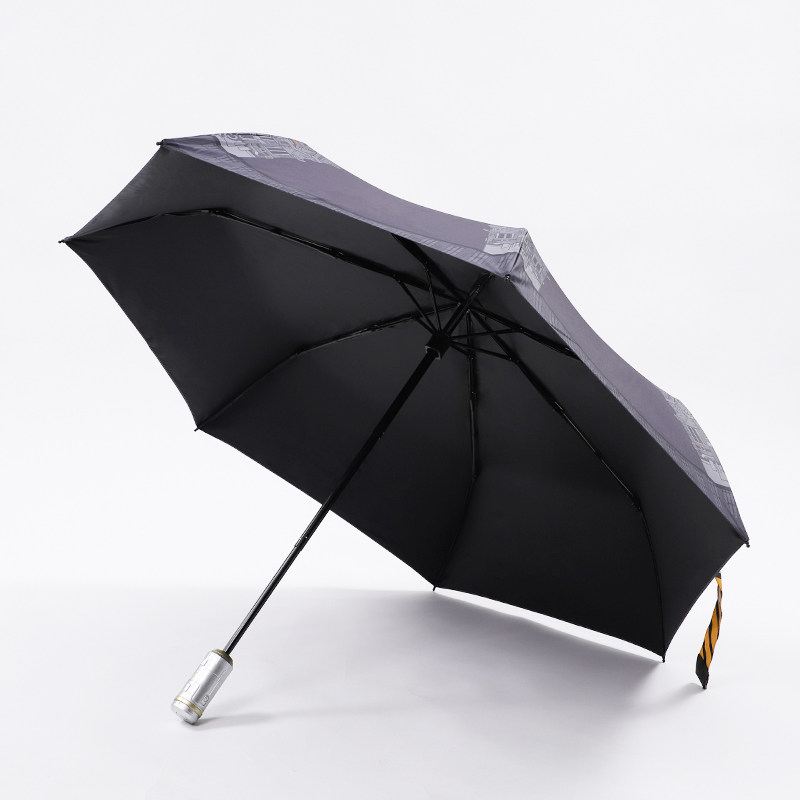 赛凡自研流浪地球行星发动机雨伞夜光黑胶伞布晴雨两用正版授权