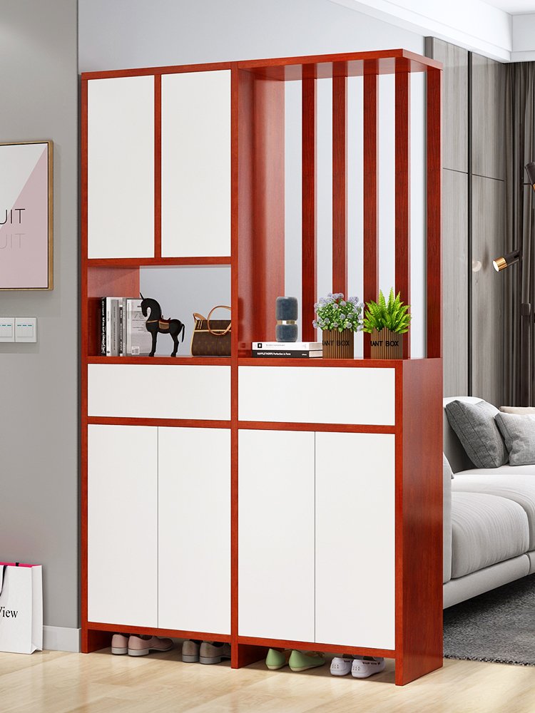 挡煞玄关柜屏风简约入户门正对玄关柜转角玄关柜鞋柜一体现代艺