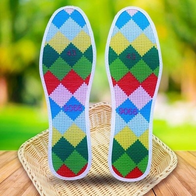 男女鞋底结婚鞋垫十字绣手工刺绣花e样秀女童新款鞋店自己全手工