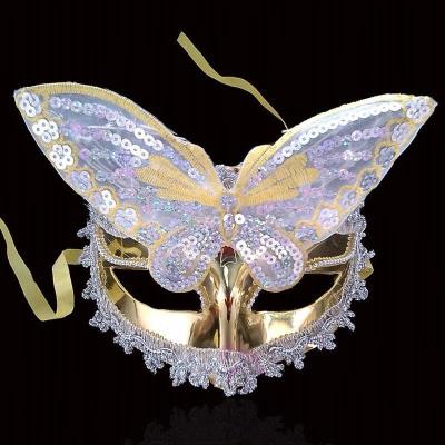 蝴蝶面具女图片
