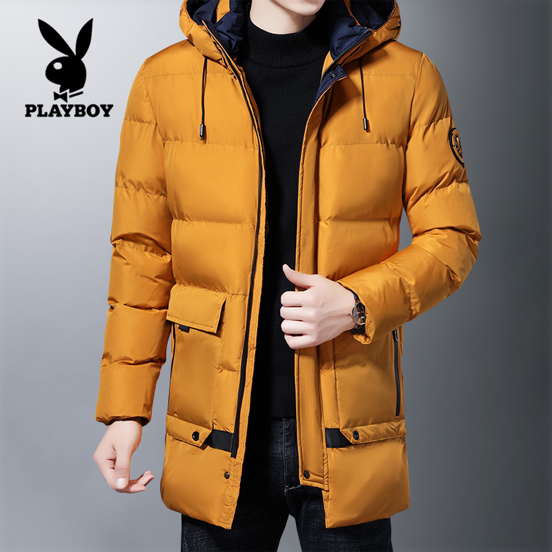 花花公子棉衣男士秋冬季2020年新款韩版潮流加厚潮牌棉服棉袄外套