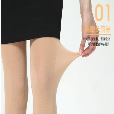 踩脚长筒袜女加长过膝薄款肉色丝袜秋秋季中厚袜子大腿脚蹬高筒