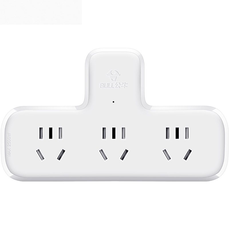 新插座三孔插板多功能万能转换器多用电源带开关转化插头转接