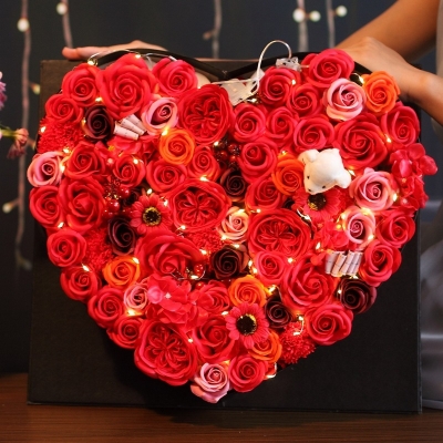 生日礼物女生朋友浪漫爱情520情人节送女友肥皂玫瑰香皂花束礼盒