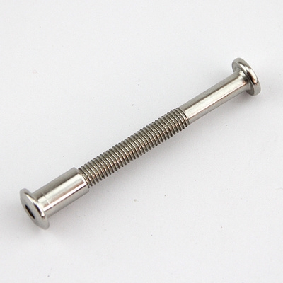 专业镀镍大平头内六角对锁螺丝对敲夹板螺母家具连接子母钉螺栓m6