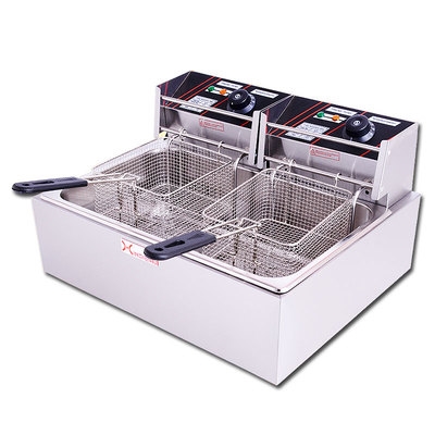 单缸双筛电炸炉商用炸锅图片