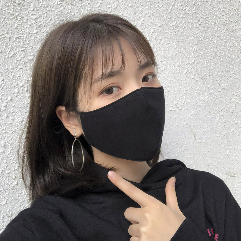 夏季薄款黑色口罩男女ins网红个性韩版可清洗可重复使用时尚口罩