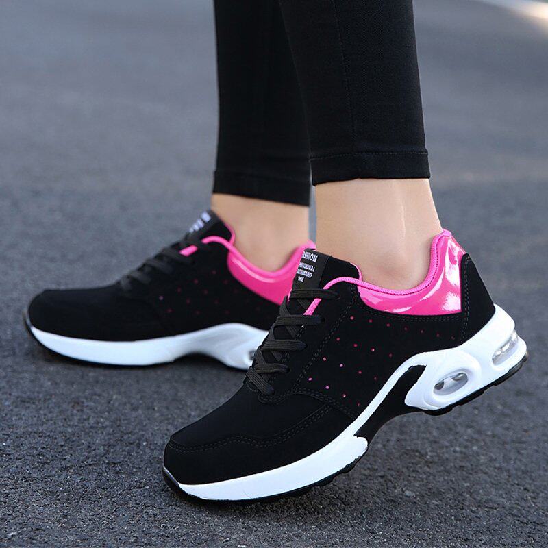 运动鞋春季中年女士气垫跑步鞋40岁妈妈鞋单鞋老年旅游鞋女波鞋50