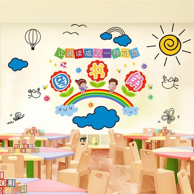 教育机构培训墙贴补习辅导班学校教室布置文化墙面装饰贴纸幼儿园