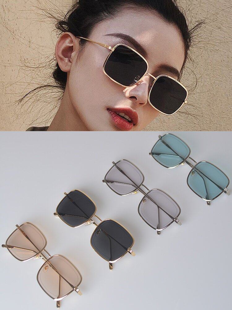 韩版太阳镜墨镜女方框小脸复古港风明星同款眼镜2021年新款ins潮