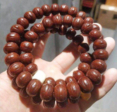 尼泊尔凤眼菩提108藏式扇面大肠