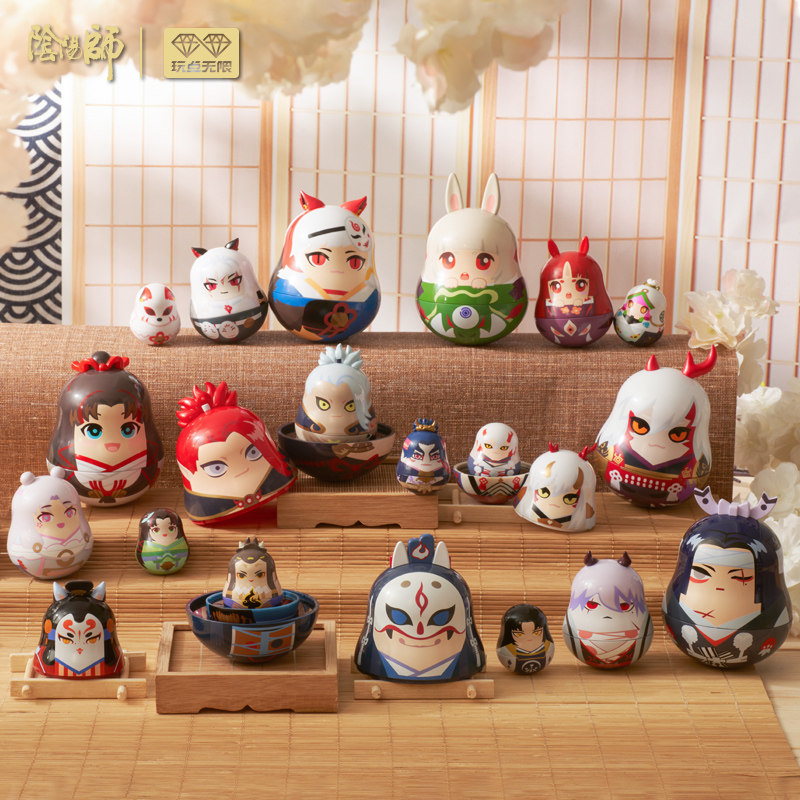 玩点无限阴阳师式神套娃不倒翁新款惊喜盲盒奥迪双钻玩具摆件礼物