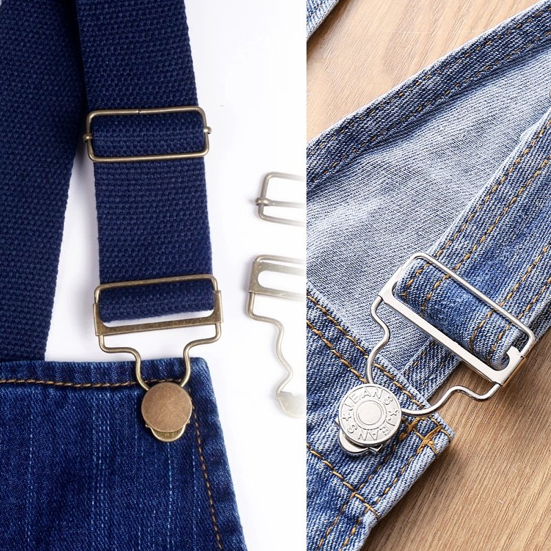 背带裤的扣子牛仔裤女2021年新款挂钩配件扣勾带子卡扣吊带调节扣