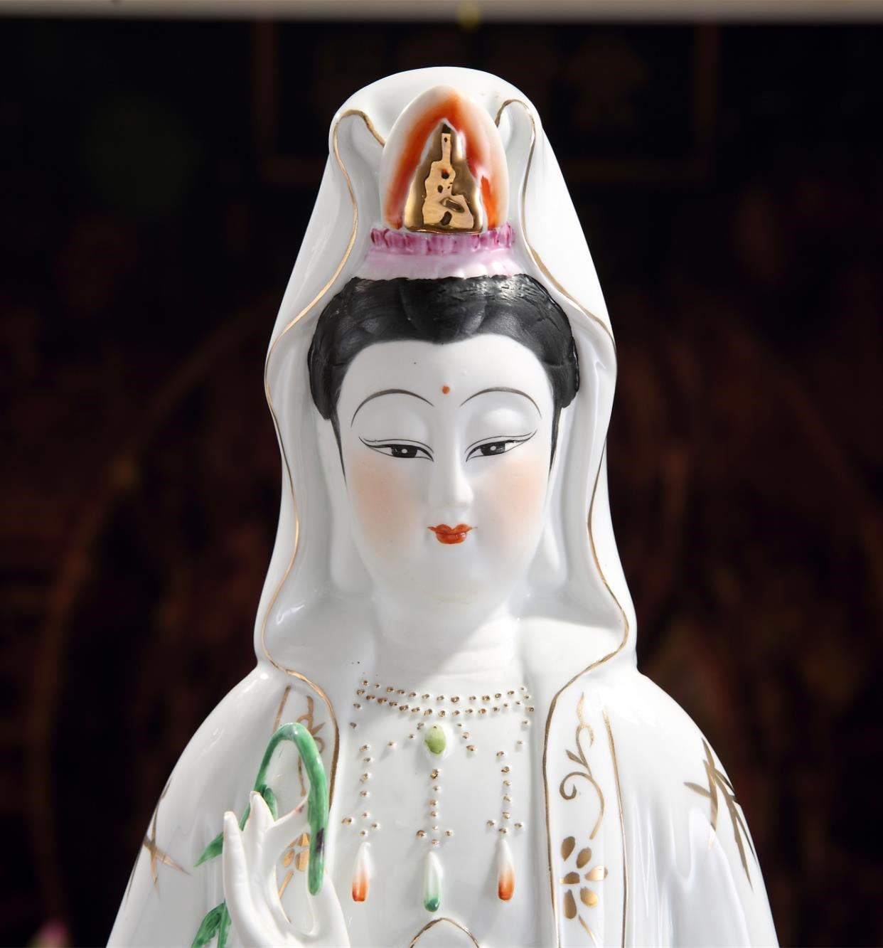 观音佛像站像图片