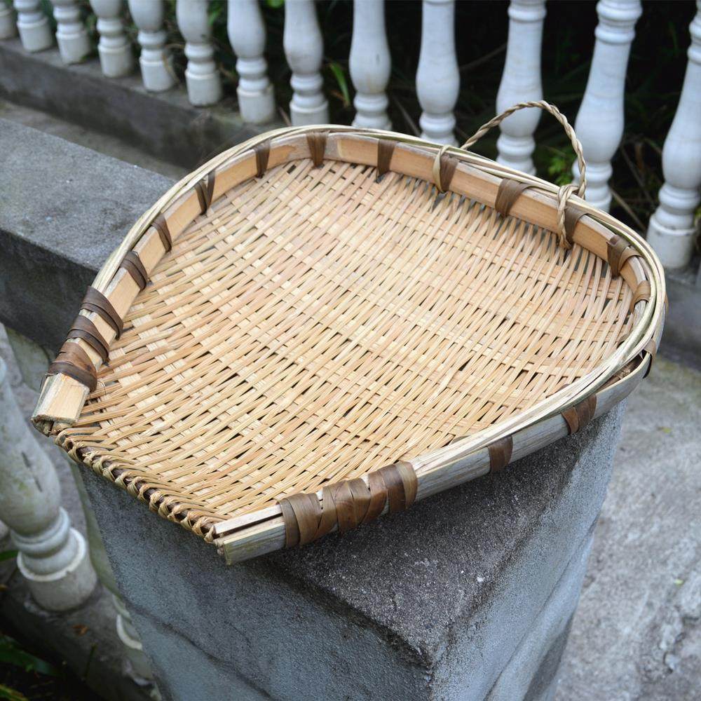 晒篮筐竹大号特色放筲箕工艺圆四川筐竹编沥水装饰筛东西竹子簸箕