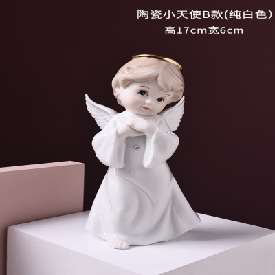欧式陶瓷人物小天使摆设酒柜玄关装饰品摆件家居饰品创意结婚e礼