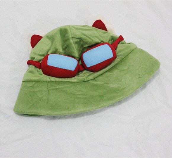 (今日6折)lol提莫队长卡通cosplay冬季渔夫帽好好玩!拍去作下啊~—帽