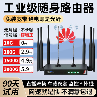 2024新款移动无线路由器5G4随身wifi6免插卡免装宽带车载便携式热点办公电脑工业级强力穿墙上网神器全国通用