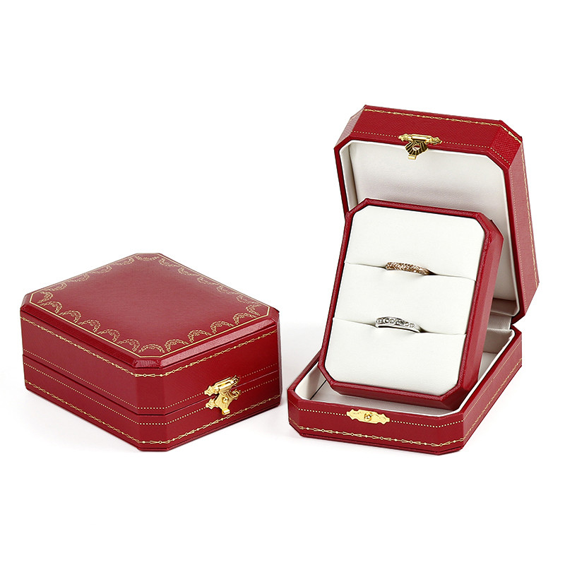 欧式珠宝首饰盒高档求婚钻戒盒婚礼对戒盒复古戒指盒子
