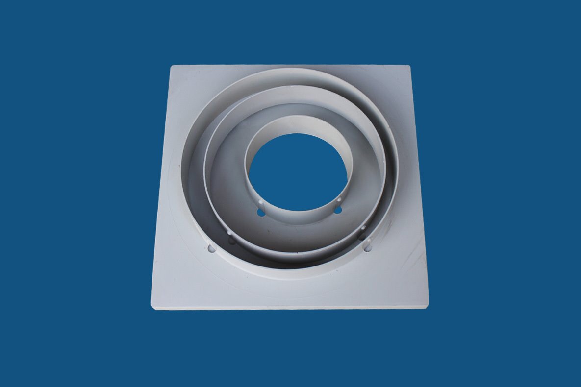 中央空调出风口abs双层百叶出风口方形内格栅出风口新风口600600