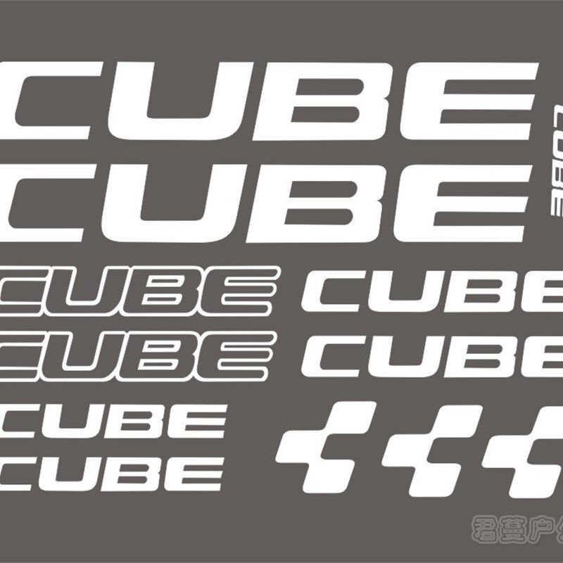 cube自行车贴纸 公路车山地车车架贴个性 架贴纸车反光贴纸