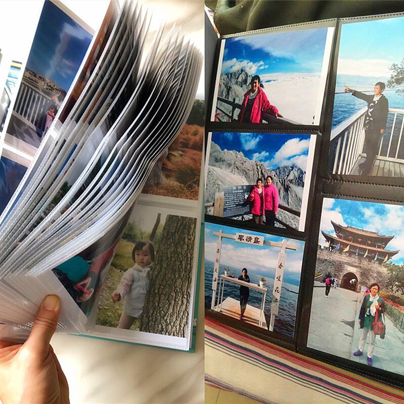 6寸相册放1000张过塑照片大容量六插页式家庭影集宝宝纪念册像本5