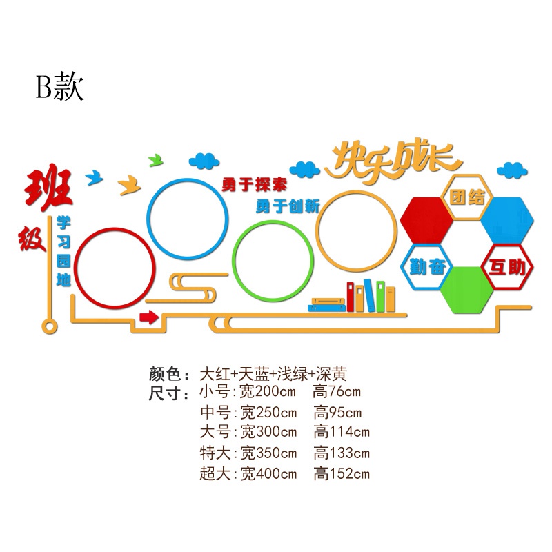教室布置装饰班级文化墙贴纸小学学习园地公告展示板评比栏初高中