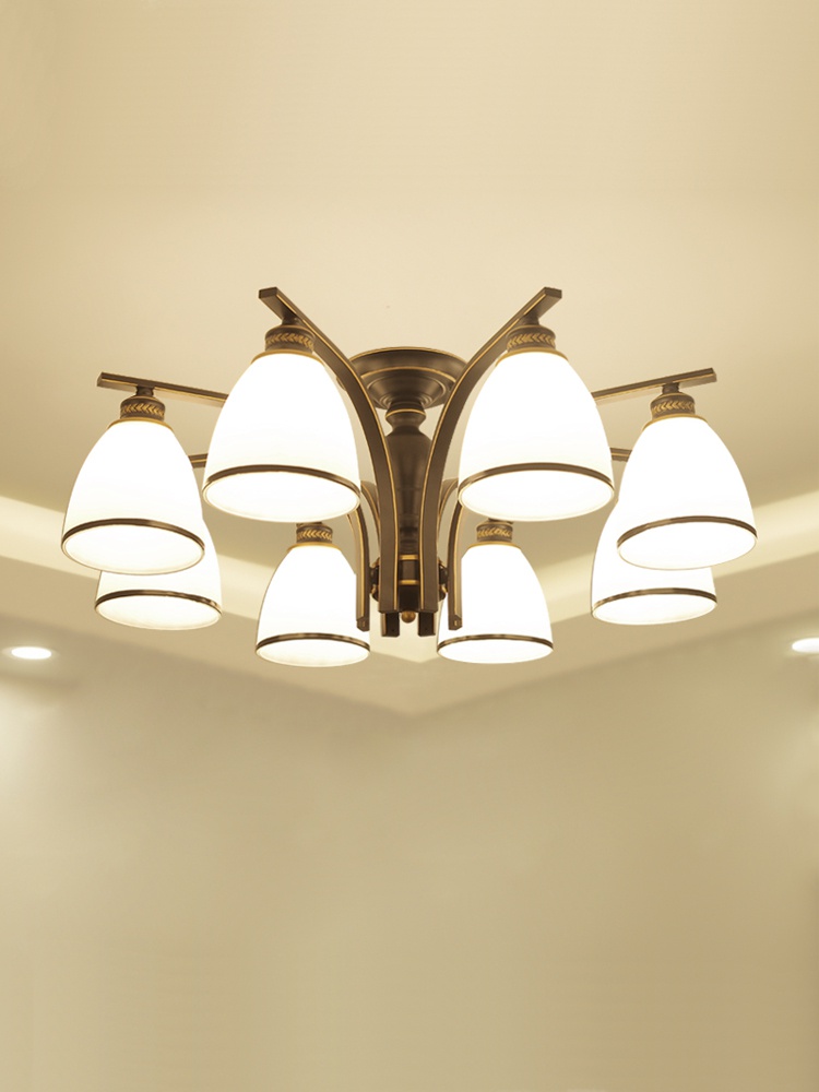 美式吸顶灯客厅餐厅书房间卧室灯led家用创意2021年新款主卧灯具