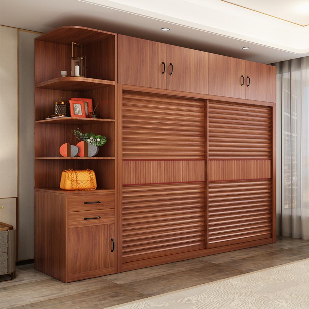 衣柜实木现代简约家用卧室组合柜子经济型衣橱衣柜