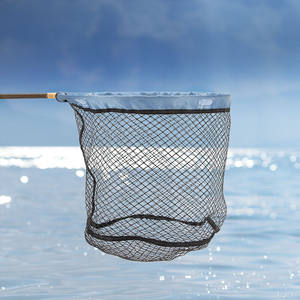 新款硅胶抄网头可折叠轻硬便携抄网兜速干防挂鱼网圆形一体圈网.