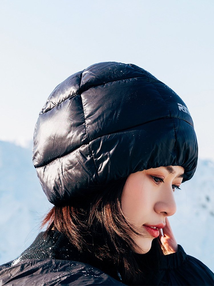 冬季保暖羽绒帽户外骑行登山轻盈舒适鸭绒防寒防水防风罩头套帽子