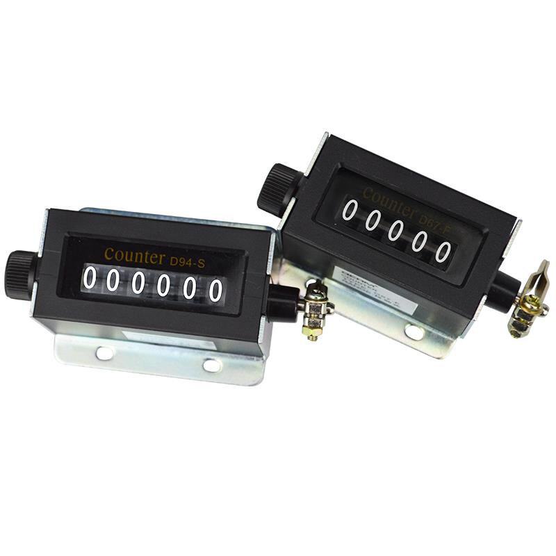 ed94s机械计数器手动拉动式d67f工业冲床计数器点数器6位计数