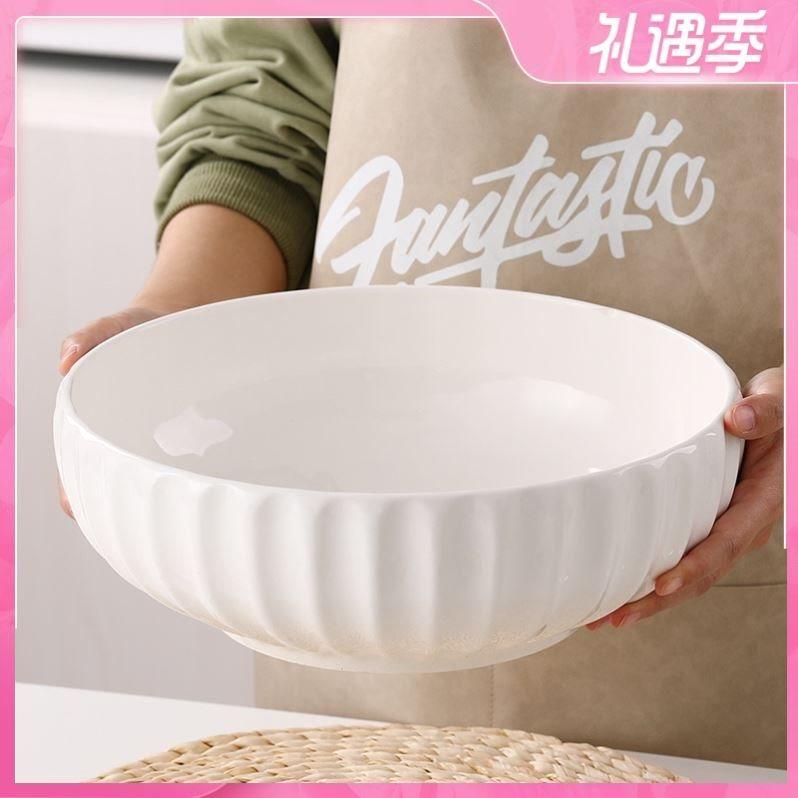 大碗陶瓷10寸特大号大容量超大2021年家用新款宽面深碗装汤的汤碗