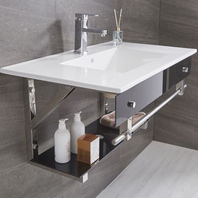 迷你挂盆洗脸盆卫生间小户型镜柜洗漱盆洗水盆洗面盆柜陶瓷e一体 40