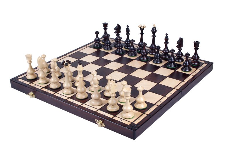 波兰进口实木棋盘棋子大型折叠国际象棋欧式z装饰咖啡馆儿童节礼