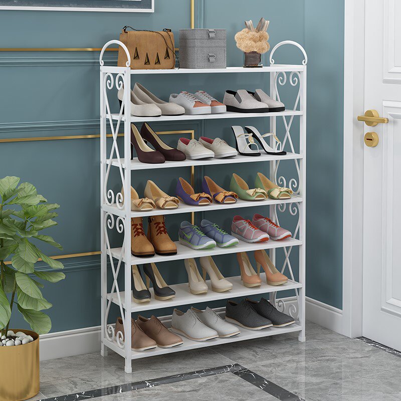 鞋架家用经济型宿舍防尘鞋柜省空间组装家里人门口小鞋架特价优惠券