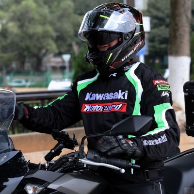 夏季四季通用摩托车骑行服男摩q旅防护防摔衣赛车服川崎机车荧光