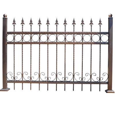 铁艺护栏欧式中式别墅a庭院围栏方钢小区厂区防护栏栅栏铁栏杆定