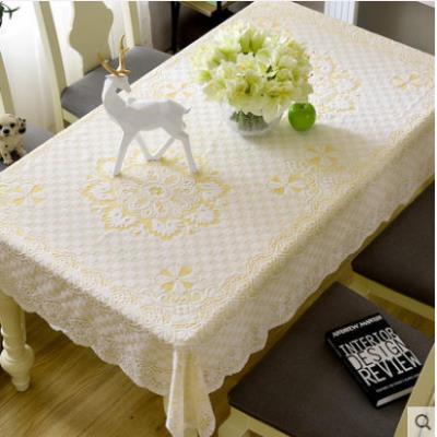 客厅蕾丝桌布镂空钩花茶几垫西餐歺桌垫布艺隔l热正方形欧式餐垫