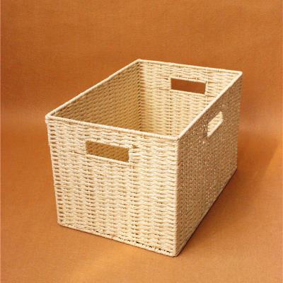 藤编收纳箱无盖图片