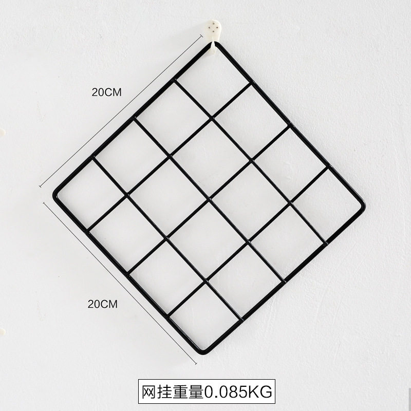 幼儿园植物角环创墙面装饰主题墙吊饰铁艺网格照片墙ins北欧