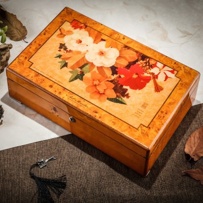 艺术大师钢琴烤漆首饰盒实木质手表盒珠宝收藏收纳盒