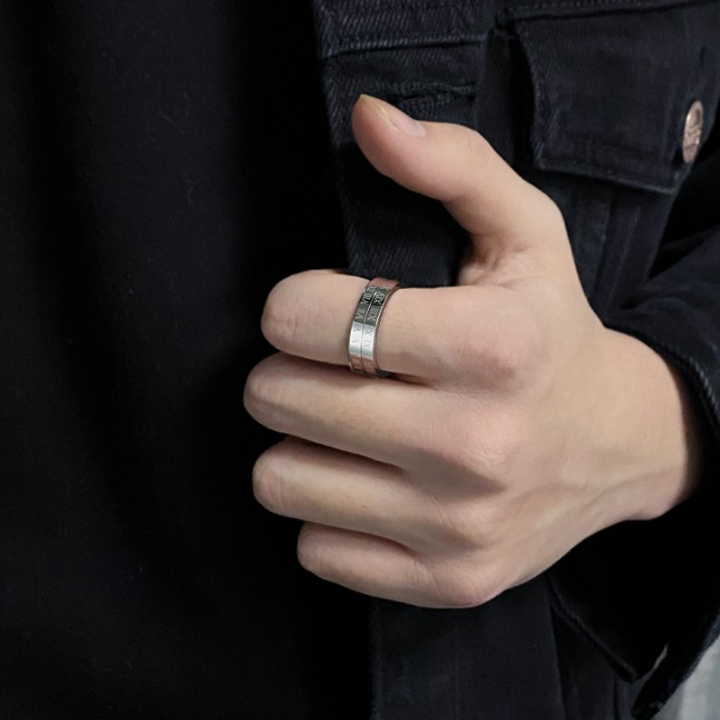 自律戒指男单身戒开瓶器甜酷齿轮男士潮男个性中古炫酷中性戒指女