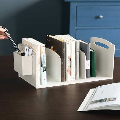 办公桌书架简易桌上收纳塑料图片