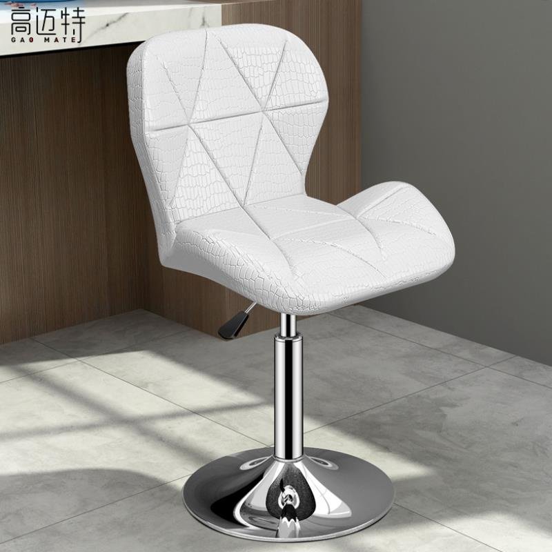 收银m椅子吧凳高脚椅高凳时尚靠背凳吧台凳高椅餐椅圆椅前台高脚