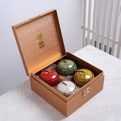 茶叶包装盒陶瓷空礼盒高档礼品图片