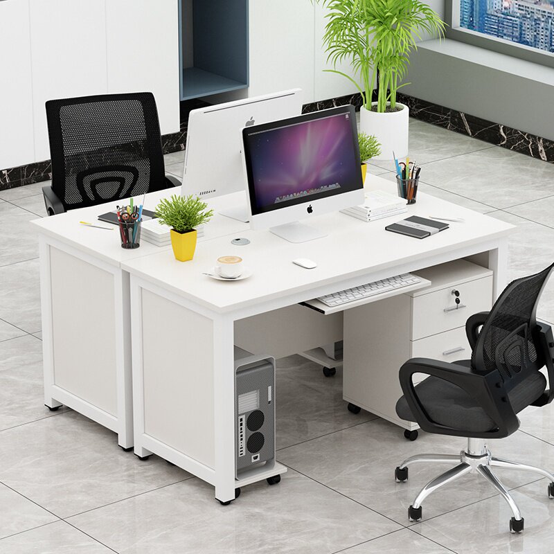 职员办公桌单人a简约现代四人位办公桌椅组合办公室工位办公电脑