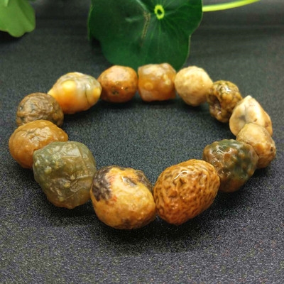 戈壁玛瑙_正品天然新疆阿拉善筋脉石手串p戈壁石经脉石玛瑙原石手链