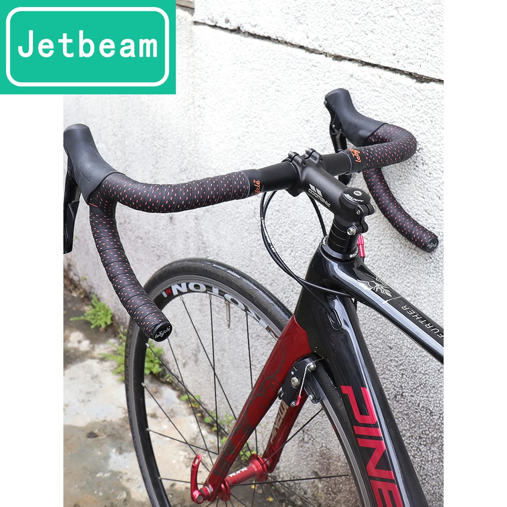 乐百客自行车把手缠带公路车把带绑带防滑透气反光变色减震配件
